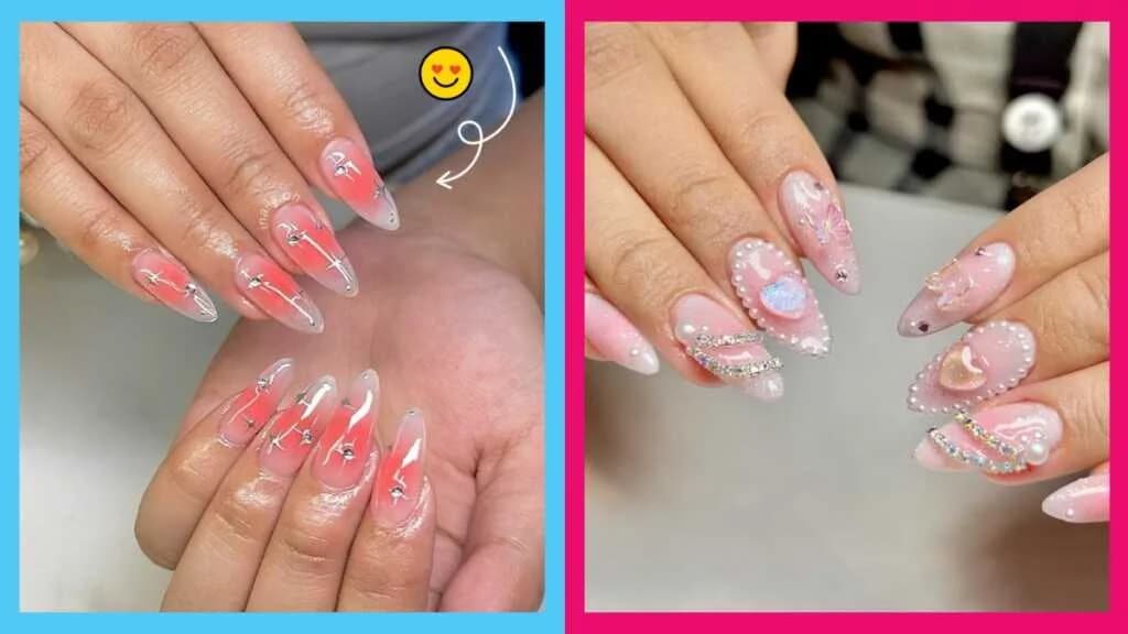 Nail Art ချစ်သူတွေ စမ်းကြည့်သင့်တဲ့ Soft Gel Nail Extension Design Ideas များ