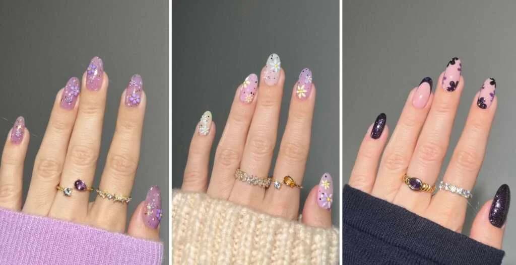 မိန်းကလေးတော်တော်များများသဘောကျမယ့် Flower Nails Design များ