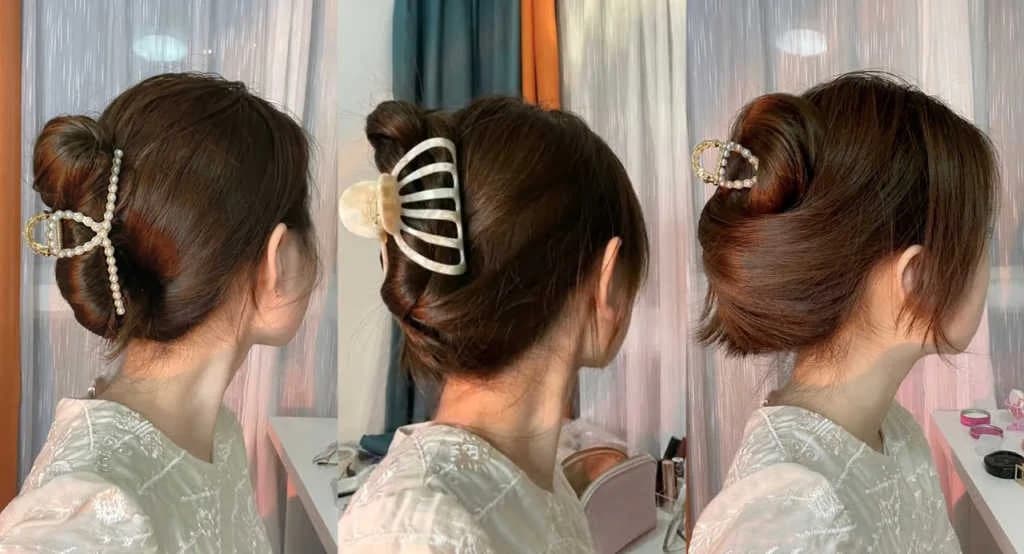 အရမ်းခေတ်စားနေတဲ့ Claw Clip နဲ့ ဆံပင်လှန်တင်နည်း ၆ မျိုး