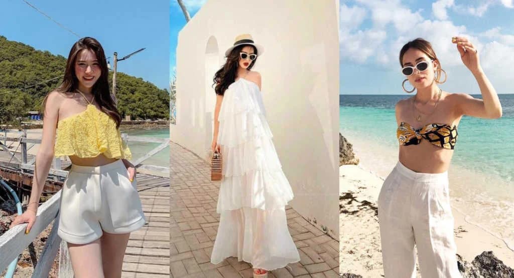 ကမ်းခြေသွားတဲ့အခါမှာ Swimsuit မဝတ်လည်း ဖက်ရှင်ကျပြီးလှနေစေမယ့်ဖက်ရှင်များ