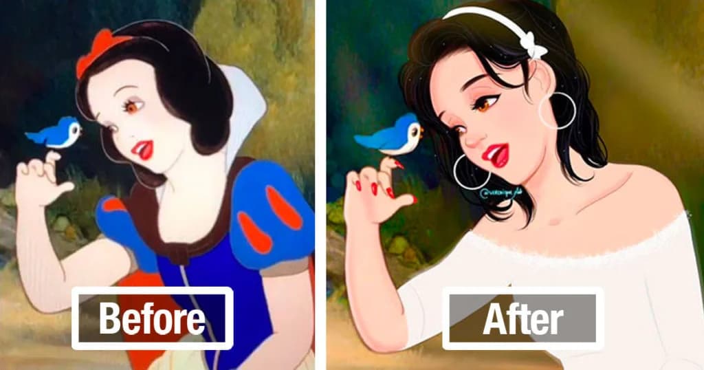 Disney မင်းသမီးလေးတွေကို ခေတ်သစ်ဖက်ရှင်နဲ့ မြင်ကြည့်တဲ့အခါ…