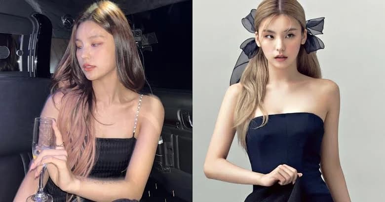 အနက်ရောင် ဂါဝန်နဲ့ဆိုရင် Elegant Princess လို့ သတ်မှတ်ခံရတဲ့ ITZY အဖွဲ့ဝင် Yeji ရဲ့ ပုံရိပ်များ