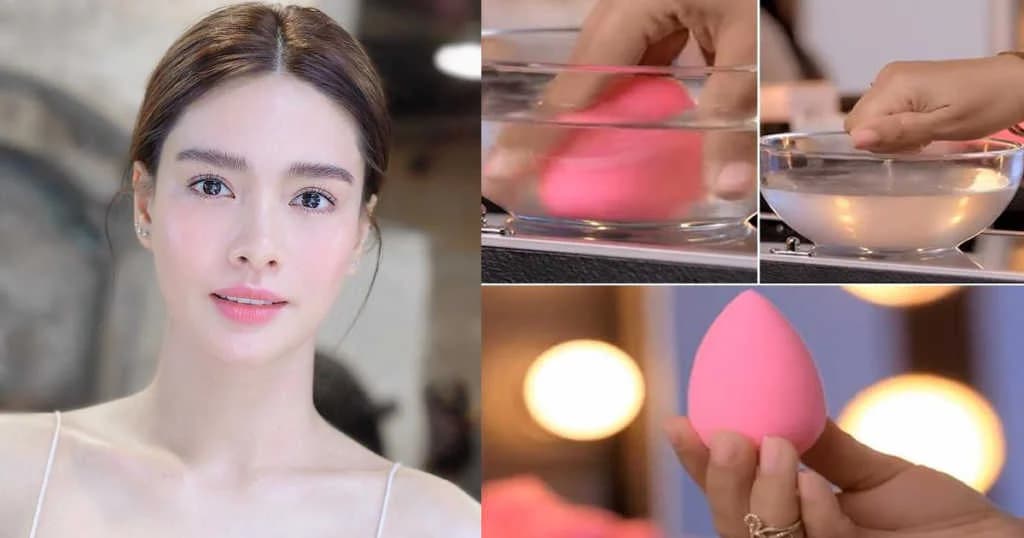 ချောမွတ်စိုပြေတဲ့ မိတ်ကပ် Look လေးရဖို့ Beauty Blender ကို မှန်ကန်စွာ သုံးနည်း