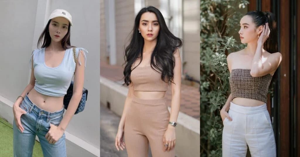 ထိုင်းမင်းသမီးချောလေး Mookda ရဲ့ Crop Top ဖက်ရှင်များ