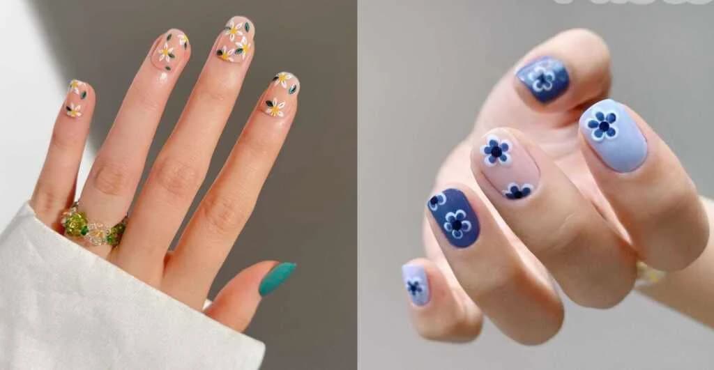 ဒီဇိုင်းဆန်းပြီး လူငယ်ဆန်တဲ့ Flower Nail Design များ