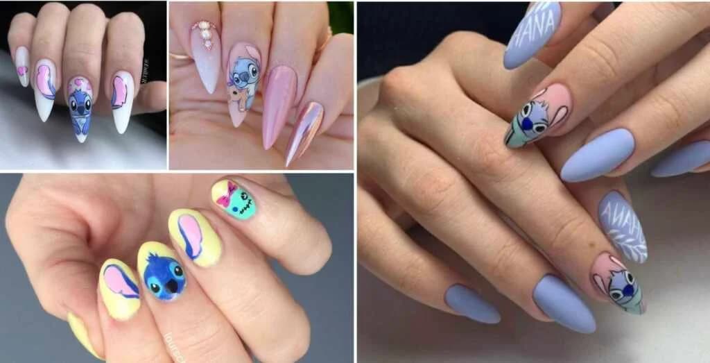 Stitch ကြိုက်တဲ့ကောင်မလေးတွေအတွက် Stitch လက်သည်းဒီဇိုင်းများ
