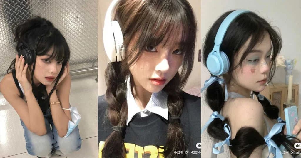 Headphone နဲ့ သီချင်းနားထောင်တဲ့ ပျိုမေတို့ကို အထာကျစေမယ့် ဆံပင်စတိုင် (၈) မျိုး