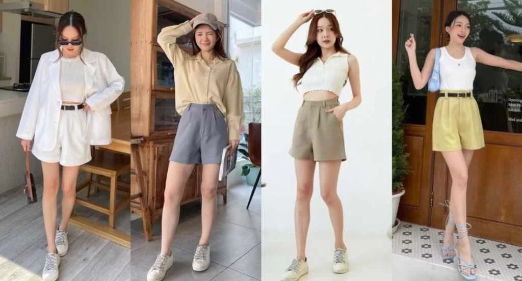 Short Style Pant လေးတွေကို လူငယ်ဆန်ပြီး လှပအောင်ဝတ်ဆင်နိုင်မယ့် Fashion များ