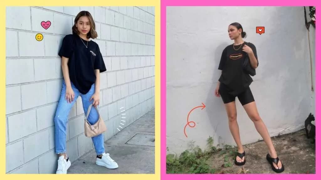စတိုင်လ်ကျအောင် အမျိုးမျိုးဝတ်လို့ရတဲ့ Oversized T-shirt Outfit များ
