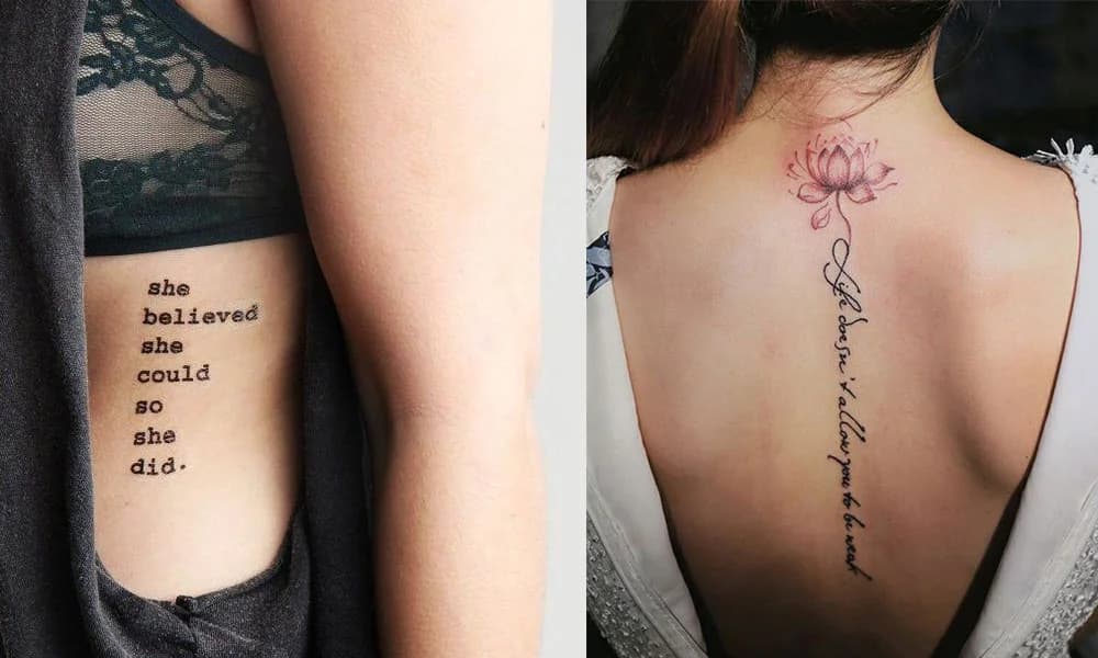 Script Tattoo ထိုးတဲ့အခါ နောင်တမရအောင် မထိုးခင် ဂရုစိုက်ရမယ့်အချက် ( ၆ ) ချက်