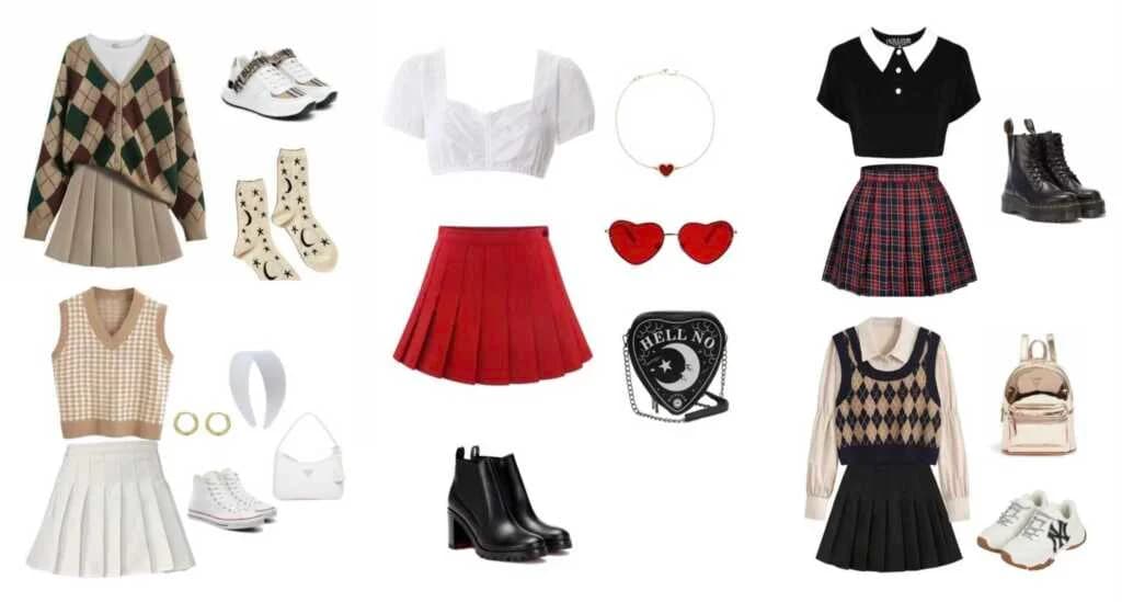 Tennis Skirt လေးတွေဝတ်တဲ့အခါမှာ အသုံးဝင်စေမယ့် Outfit Idea များ