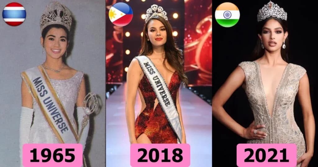ခေတ်အဆက်ဆက် ပြောင်းလဲလာတဲ့ Miss Universe Winners တွေရဲ့ ဝတ်စုံများ