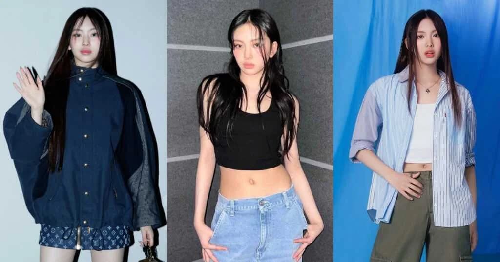 NewJeans အဖွဲ့ရဲ့ အငယ်ဆုံးလေး Hyein ရဲ့ ဖက်ရှင်များ