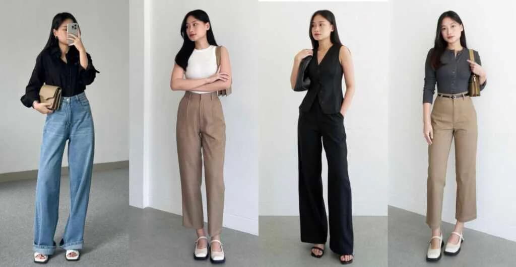 ဝတ်ရတာပေါ့ပါးမှုရှိပြီးလှပနေစေမယ့် Long Pant Office Wear Fashion များ