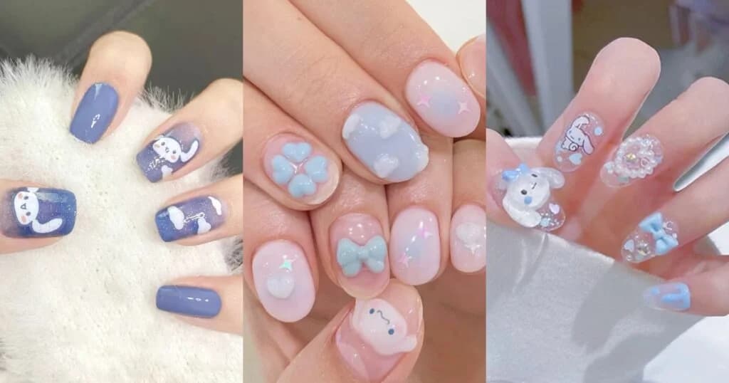 ကောင်မလေးတွေ အရမ်းသဘောတွေ့ကြမယ့် Cinnamoroll ကာတွန်းလက်သည်းဒီဇိုင်းတွေ