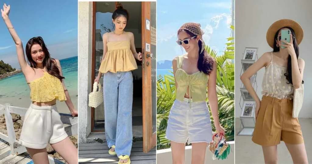 Beach သွားတဲ့အခါမှာဝတ်ဖို့အတွက် ချစ်ဖို့ကောင်းတဲ့လက်ပြတ်ဖက်ရှင်များ