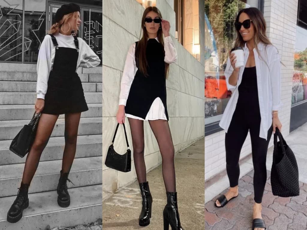 ဘယ်ချိ်န်ဝတ်ဝတ် ရိုးမသွားတဲ့ Black and White Outfit Ideas များ