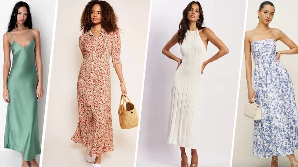 နွေဦးရာသီနဲ့လိုက်ဖက်လွန်းတဲ့ Midi Dresses များ