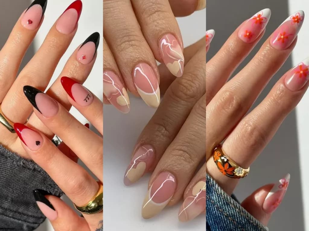 Coquette Vibe ကို ခံစားမိစေမယ့် Almond Nail Design ( ၁၀ ) မျိုး