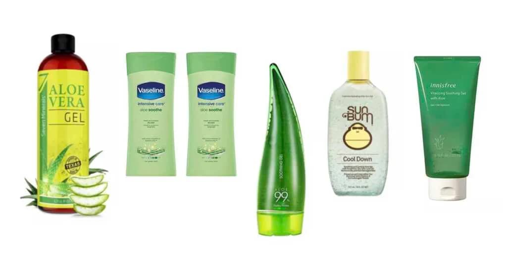 အသားအရေကိုအေးမြစေမယ့် အကောင်းဆုံး Aloe Vera Gel နဲ့ Lotion များ