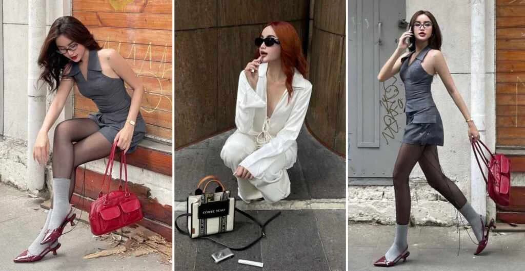 Fashion အသားပေးပုံလေးတွေရိုက်ချင်တဲ့အခါမှာ မိုက်နေစေမယ့် Insta Girl Pose Idea များ