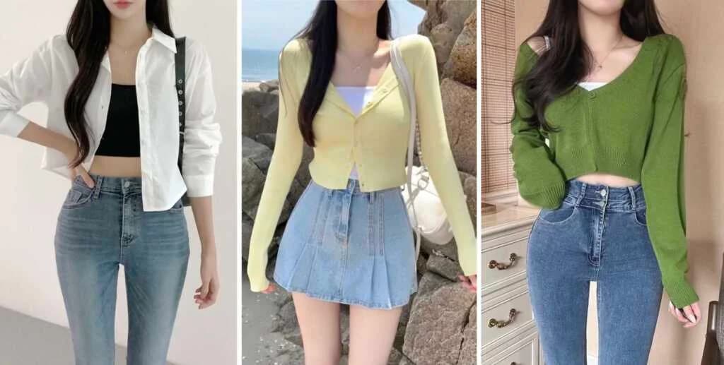 မိုးရာသီမှာဝတ်ဖို့အတွက် အင်္ကျီလက်ရှည် Outfit Idea များ