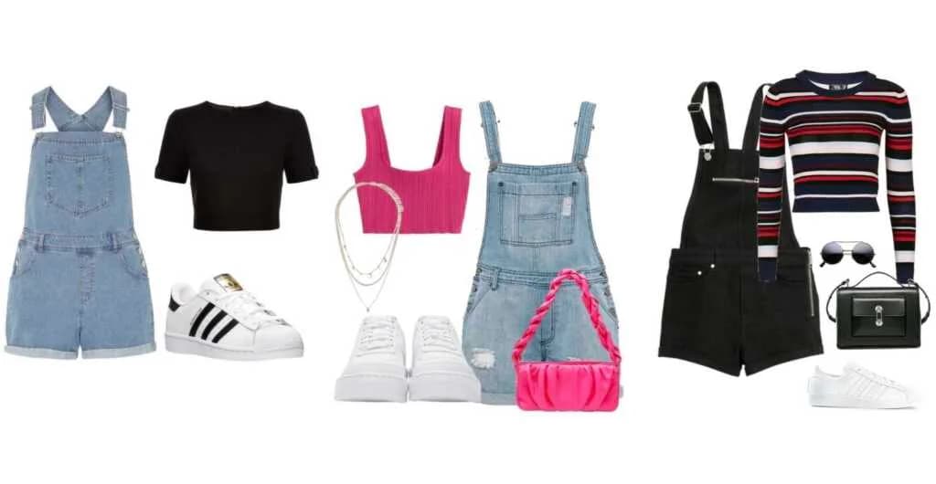 Short Jean Jumpsuit လေးတွေကို အမျိုးမျိုးတွဲဖက်ဝတ်ဆင်နိုင်မယ့် Outfit Idea များ
