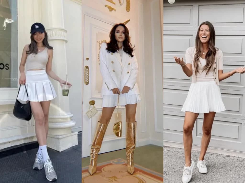 တစ်နှစ်ပတ်လုံး စွယ်စုံဝတ်လို့ရတဲ့ Tennis Skirt Outfits များ