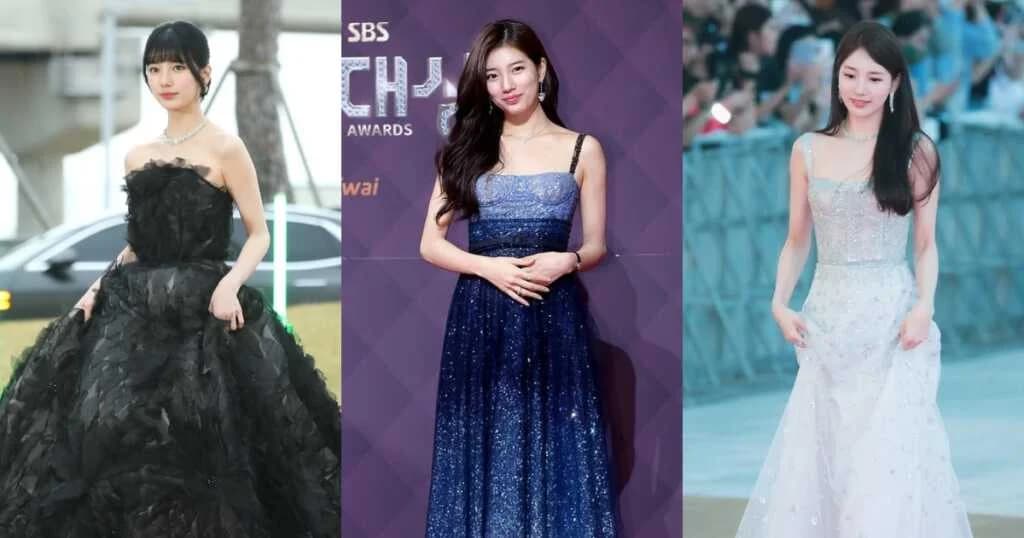မင်းသမီး Bae Suzy ရဲ့ ပွဲတက်ဂါဝန် ဖက်ရှင်လေးတွေ