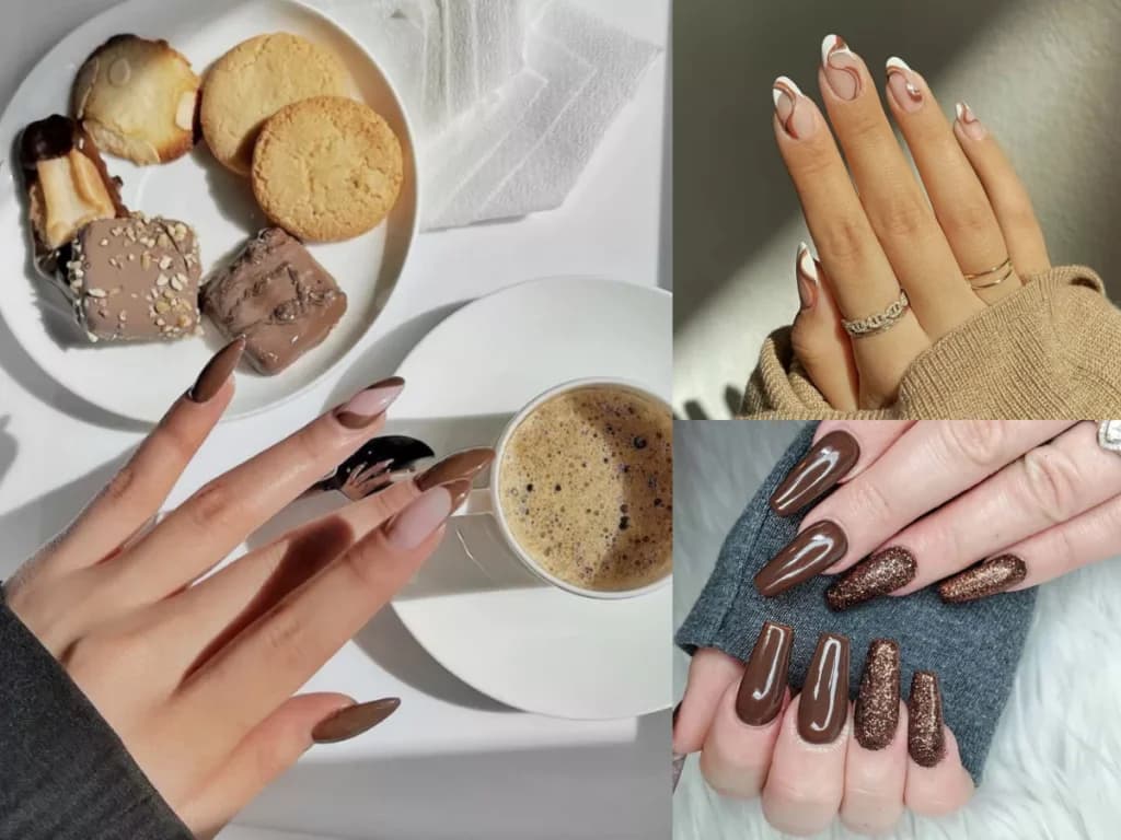 Coffee ကြိုက်သူတွေ စိတ်တိုင်းကျမယ့် Nail Ideas များ