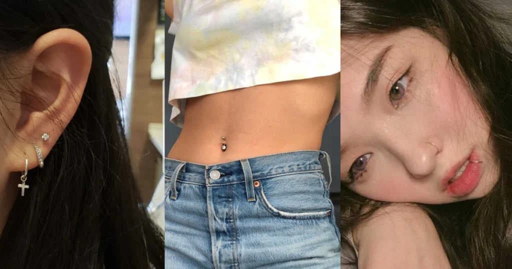 Piercing လုပ်ချင်တဲ့ပျိုမေတို့အတွက် အထာကျကျ ဖောက်နိုင်တဲ့နေရာနဲ့ IDEA များ