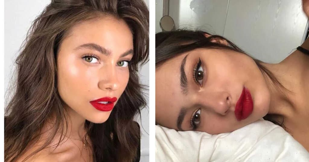 အနီရောင် နှုတ်ခမ်းနီနဲ့ လိုက်ဖက်တဲ့ Eye Makeup Look (၉) မျိုး