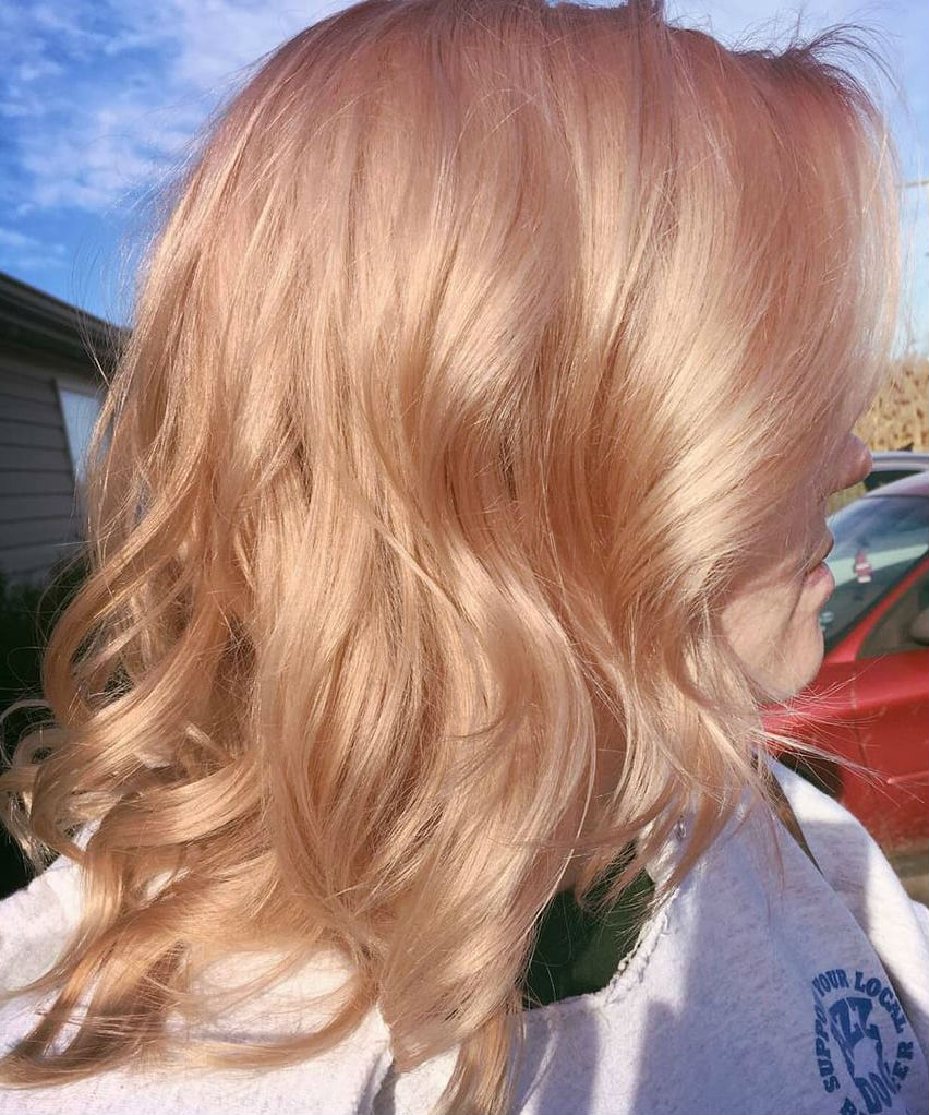Теплый блонд краска для волос фото