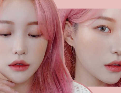 ဆံပင်ပန်းရောင်ဆိုးထားတဲ့ ကောင်မလေးတွအတွက် Korean Look Makeup ပြင်နည်း