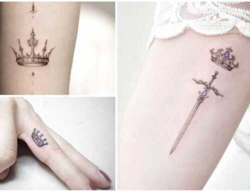 မိန်းကလေးတွေအတွက် Crown Tattoo Design များ