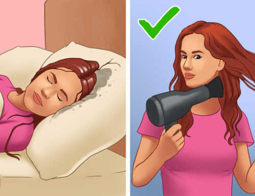အိပ်ရာဝင်ချိန်မှာ လုပ်မိတတ်တဲ့ ဆံပင်ပျက်စီးစေတဲ့ အလေ့အထ အမှားများ